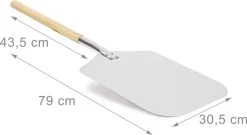 Relaxdays Pizzaschep - Vierkant - Metaal -Keukenbarbecue 1200x654