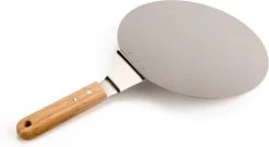 Inpro Pizzaschep RVS - Rond - Voor BBQ En Oven - Pizzaspatel - Taartschep - Houten Handvat - BBQ Gereedschap - Keukengerei - 30 Cm Diameter - Spatel -Keukenbarbecue 1200x655