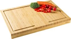 Zindoo Bamboe Snijplank Met Saprand - Werkblad - Aanrecht Snijplank - Bamboo Werkblad - Rand Voor Stabiliteit - Broodplank - FSC Bamboe - Duurzaam Hout - ZIN-BCB-01 -Keukenbarbecue 1200x666 1
