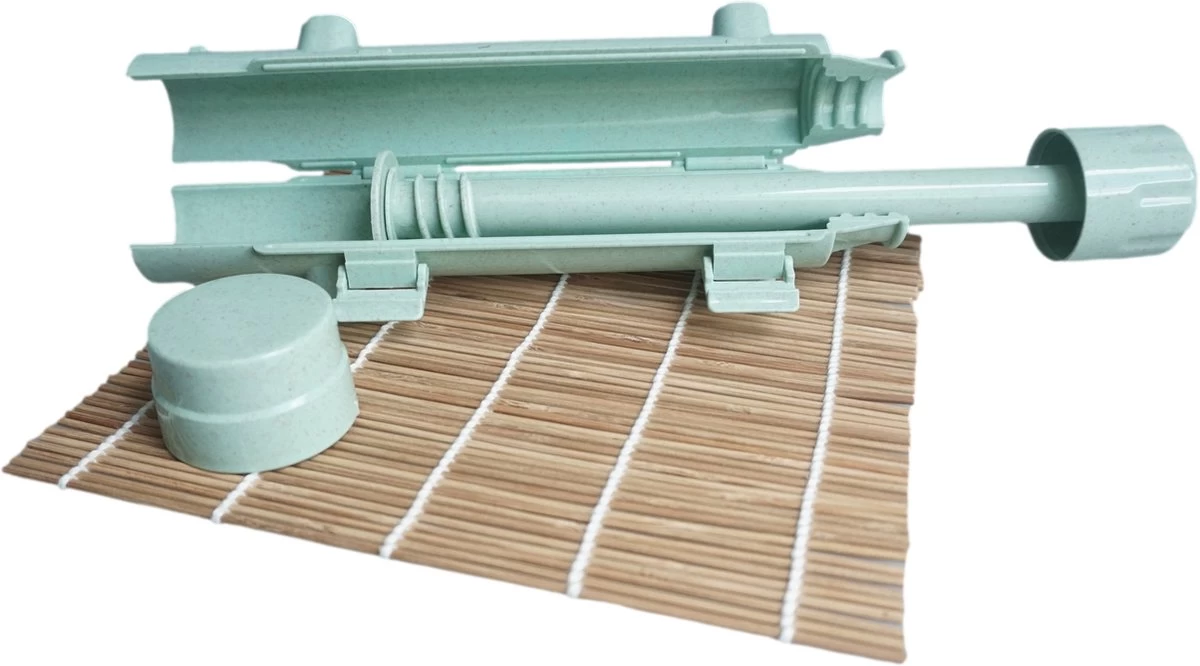 YUGN Sushi Set Sushi Bazooka En Sushi Matje Bamboe - Sushi Maker Sushi Kit - Sushimatje Sushi Mat - Cadeau Tip 3 YUGN Sushi Set Sushi Bazooka En Sushi Matje Bamboe - Sushi Maker Sushi Kit - Sushimatje Sushi Mat - Cadeau Tip