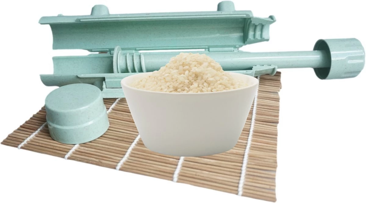 YUGN Sushi Set Sushi Bazooka En Sushi Matje Bamboe - Sushi Maker Sushi Kit - Sushimatje Sushi Mat - Cadeau Tip 7 YUGN Sushi Set Sushi Bazooka En Sushi Matje Bamboe - Sushi Maker Sushi Kit - Sushimatje Sushi Mat - Cadeau Tip - Afbeelding 5