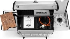 Burnhard Gas BBQ Big FRED Deluxe - 4 Branders - Incl. Keramische Infraroodbrander & Afdekhoes - Deluxe -Keukenbarbecue 1200x668