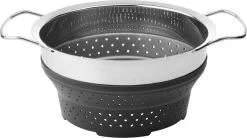 OMID HOME Vergiet - Vouwbaar - Inklapbaar - Grijs / RVS / En Te Gebruiken Als Stoominzet / Pastakoker Met Vergiet / Stoom Vergiet -Keukenbarbecue 1200x671