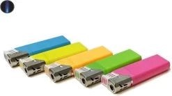 Stormaanstekers Turbo Aanstekers Neon Kleur - Merk Unilite Vio - Tray Van 50 Stuks - Navulbaar. -Keukenbarbecue 1200x672