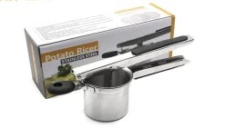 YUGN Aardappelpers Pureeknijper - Pureestamper - RVS - Inclusief 3 Verschillende Structuur Schijven - Cadeau Tip -Keukenbarbecue 1200x685 7