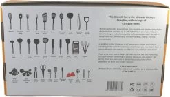 Kookgerei Set - Zwart - 42-delig - Keukengerei 20 Kookgerei Set - Zwart - 42-delig - Keukengerei -Keukenbarbecue 1200x686 2