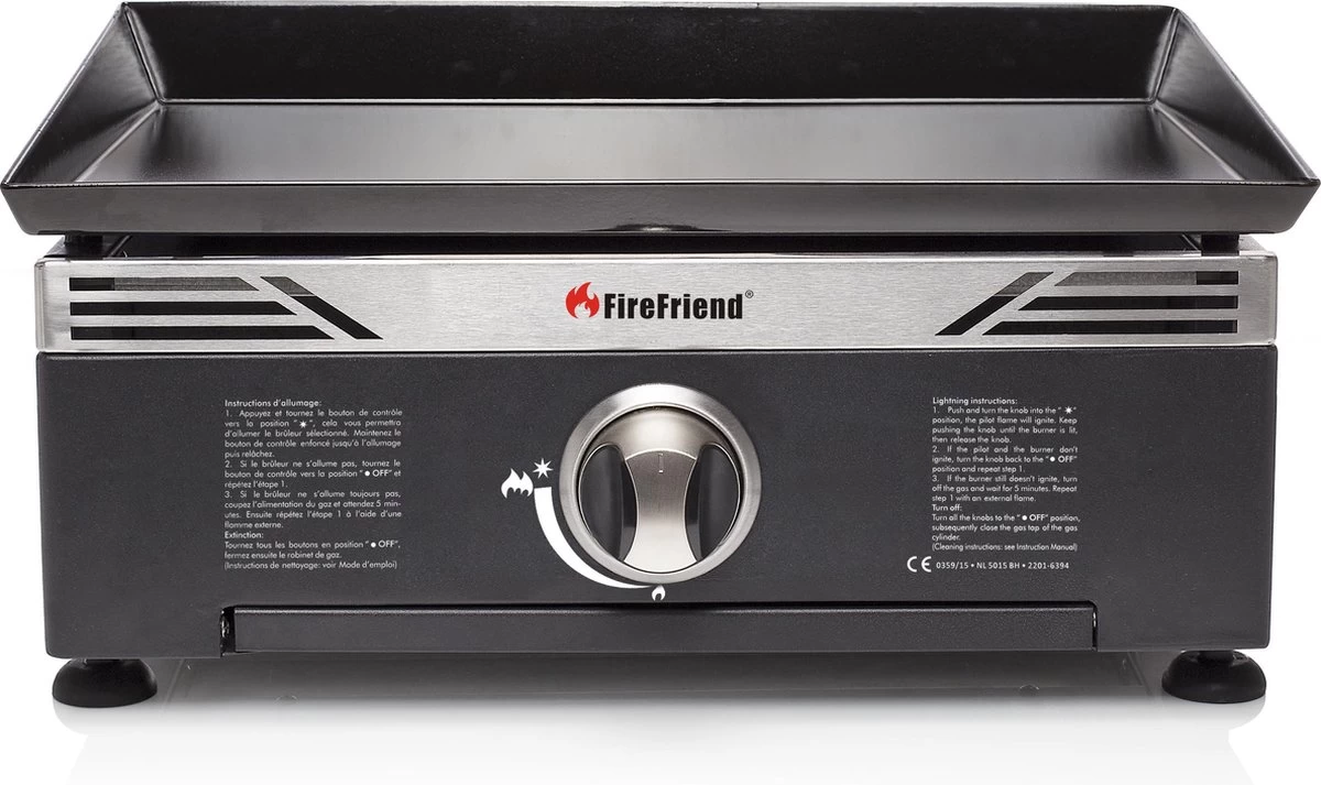 BBQ Op Gas Met Bakplaat 44,5 X 49,5 Cm 4 BBQ Op Gas Met Bakplaat 44,5 X 49,5 Cm - Afbeelding 2