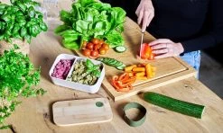 Zindoo Bamboe Snijplank Met Saprand - Werkblad - Aanrecht Snijplank - Bamboo Werkblad - Rand Voor Stabiliteit - Broodplank - FSC Bamboe - Duurzaam Hout - ZIN-BCB-01 -Keukenbarbecue 1200x720 3