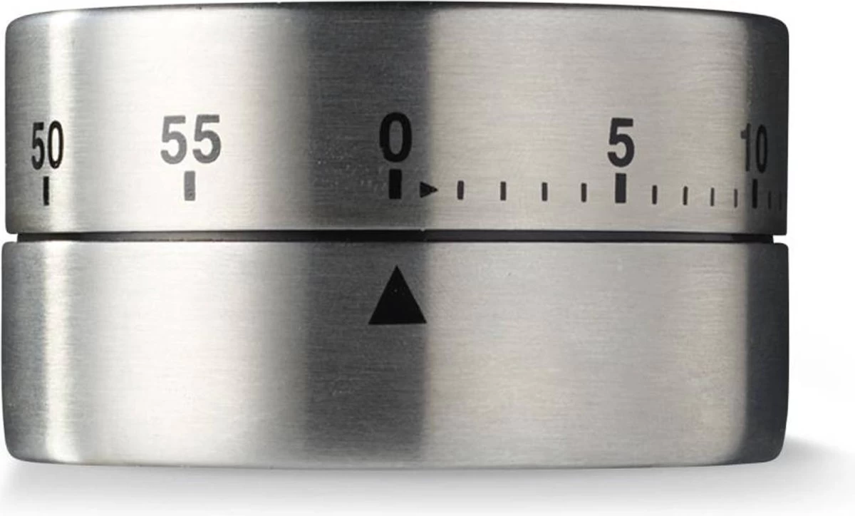 Blokker Cilinder Keukenwekker - Kookwekker Analoog - RVS 3 Blokker Cilinder Keukenwekker - Kookwekker Analoog - RVS