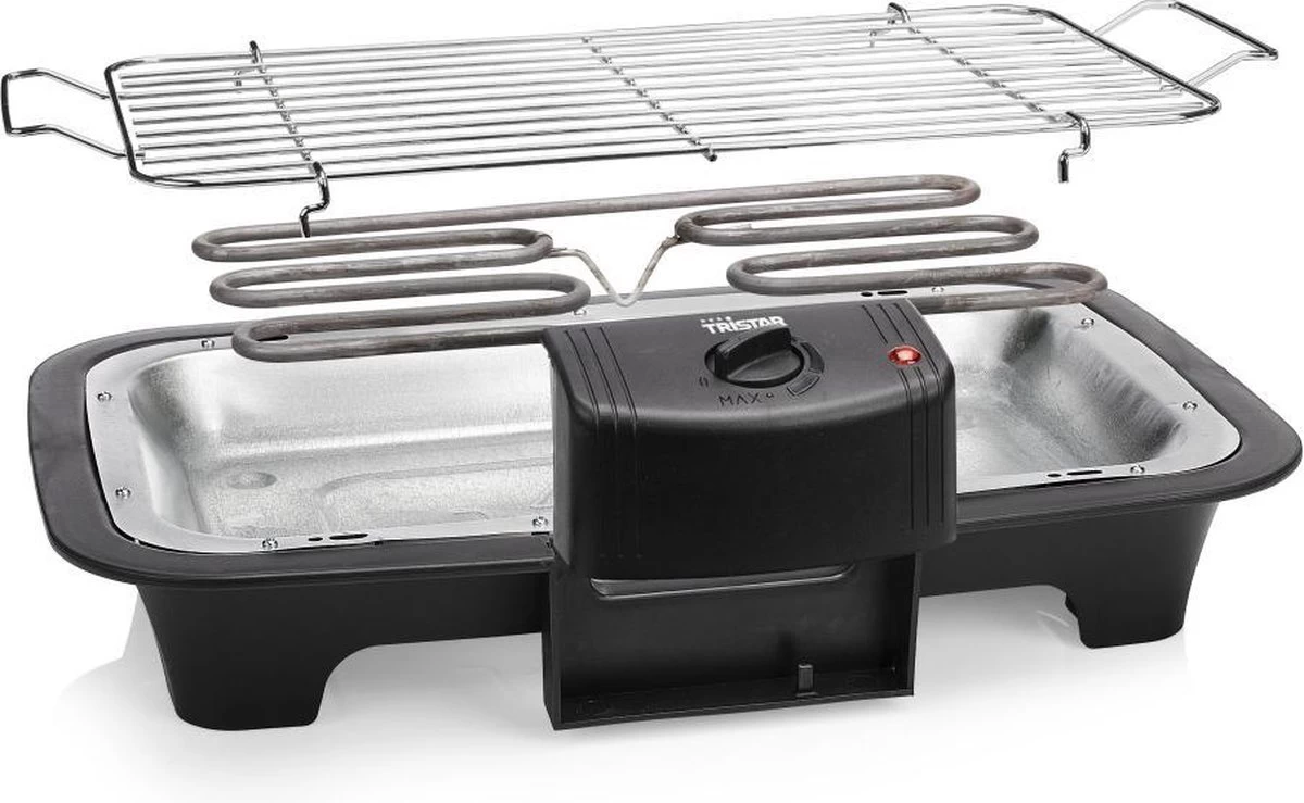 Tristar BQ-2813 Electrische Tafelbarbecue - Grilloppervlak (LxB) 38x22 Cm - 2000W - Zwart 9 Tristar BQ-2813 Electrische Tafelbarbecue - Grilloppervlak (LxB) 38x22 Cm - 2000W - Zwart - Afbeelding 7