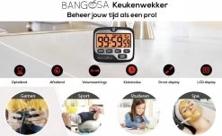 BanGosa® Magnetisch Digitale Kookwekker - Timer - RVS - Keukenwekker Digitaal - Digitale Keuken Timer - Stopwatch Met Magneet -Keukenbarbecue 1200x739 5