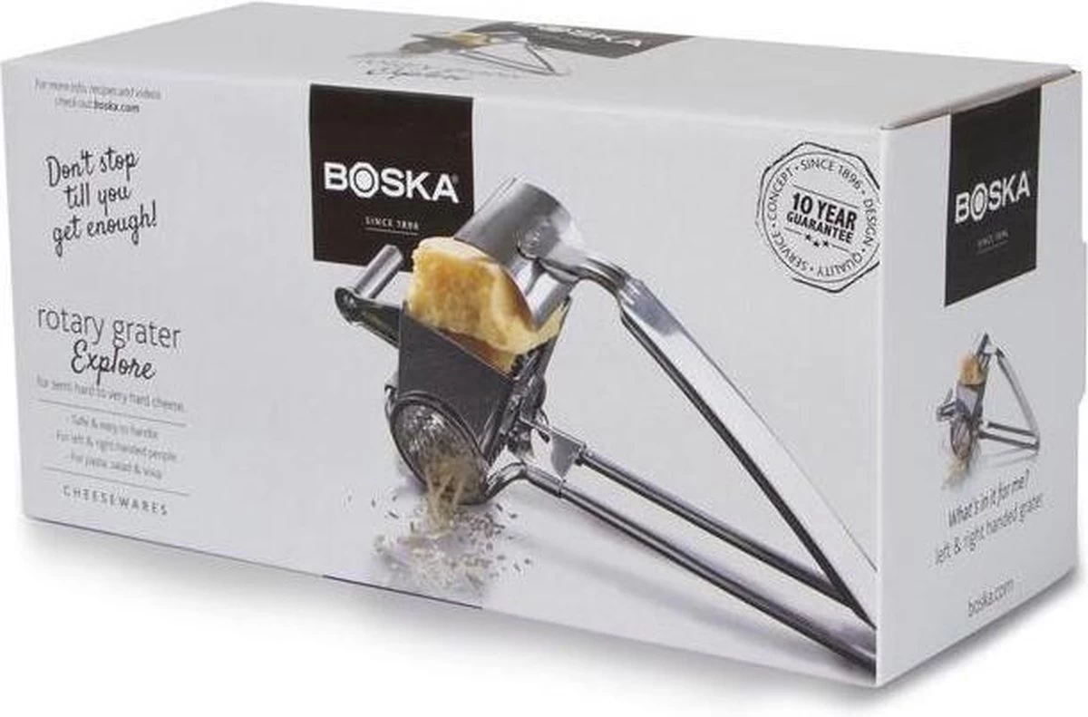 Boska Handrasp Molen Romano - Kaasrasp Molen - Voor Harde Kaas - 200x85x100 Mm 12 Boska Handrasp Molen Romano - Kaasrasp Molen - Voor Harde Kaas - 200x85x100 Mm - Afbeelding 10