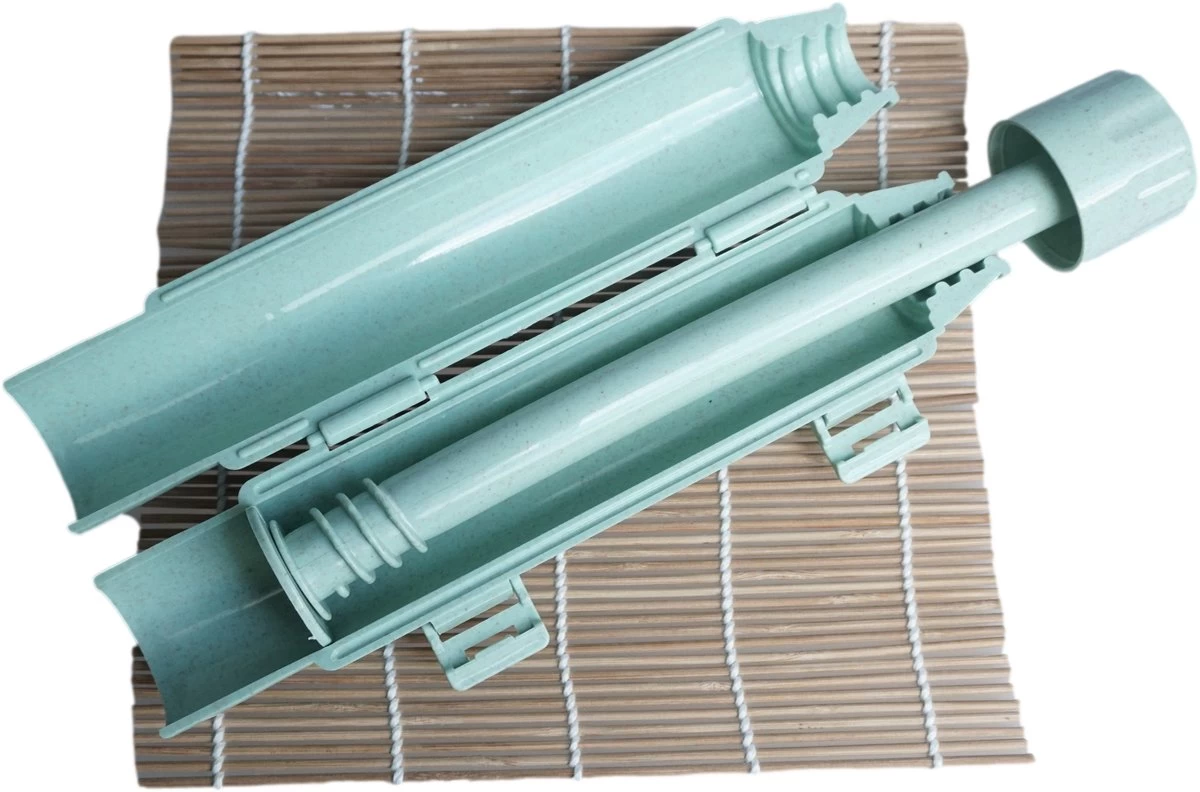 YUGN Sushi Set Sushi Bazooka En Sushi Matje Bamboe - Sushi Maker Sushi Kit - Sushimatje Sushi Mat - Cadeau Tip 5 YUGN Sushi Set Sushi Bazooka En Sushi Matje Bamboe - Sushi Maker Sushi Kit - Sushimatje Sushi Mat - Cadeau Tip - Afbeelding 3