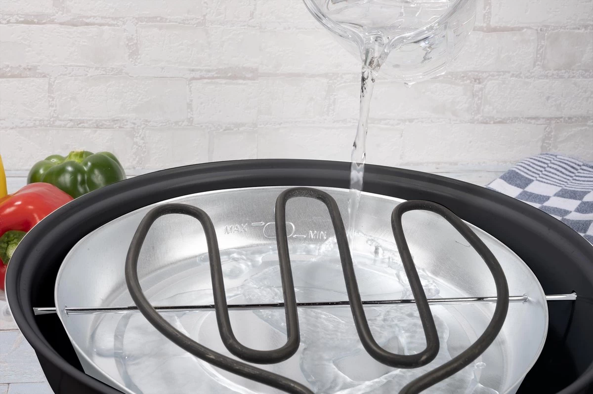 Alpina Elektrische BBQ - Tafel-Barbecue - Geen Rook - Binnen Barbecueën - 1250W - Ø 30 Cm - Zwart 9 Alpina Elektrische BBQ - Tafel-Barbecue - Geen Rook - Binnen Barbecueën - 1250W - Ø 30 Cm - Zwart - Afbeelding 7