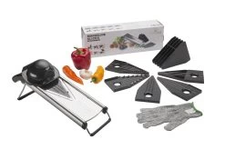 Saveur Royal® Premium V-Blade Mandoline Met EXTRA Snijbestendige Handschoen Met 5 Snijbladen- Julienne Snijder. Perfect Voor Het Snijden Van Voedsel, Fruit En Groenten. Keukensnijder Mandoline Snij Apparaat Groentesnijder -Keukenbarbecue 1200x799 35