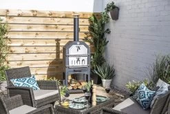 Merkloos MaxxGarden Pizza Oven - Smoker Barbecue Houtskool 45 X 65 X 158cm -Keukenbarbecue 1200x800 51