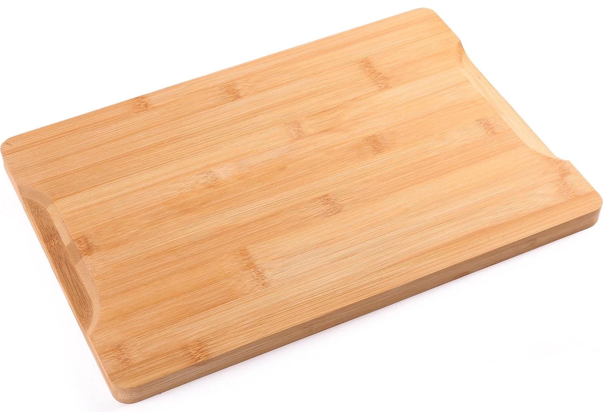Snijplank Van Bamboe Met Sapgeul - Cutting Board - Hakblok - Groot Formaat - Luxe Design - Hout - 37x25x2cm 9 Snijplank Van Bamboe Met Sapgeul - Cutting Board - Hakblok - Groot Formaat - Luxe Design - Hout - 37x25x2cm - Afbeelding 7
