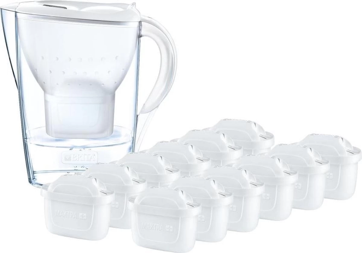 BRITA - Waterfilterkan Marella Cool - Wit - 2,4L + 12 MAXTRA+ Waterfilterpatronen 17 BRITA - Waterfilterkan Marella Cool - Wit - 2,4L + 12 MAXTRA+ Waterfilterpatronen - Afbeelding 15