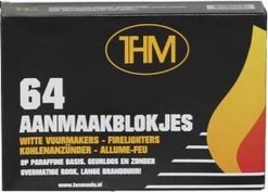 THM Witte Aanmaakblokjes Paraffine 64 Stuks Omdoos 12 Pakjes -Keukenbarbecue 1200x858 1