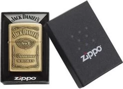 Aansteker Zippo Jack Daniel's Label Brass Emblem -Keukenbarbecue 1200x869 1