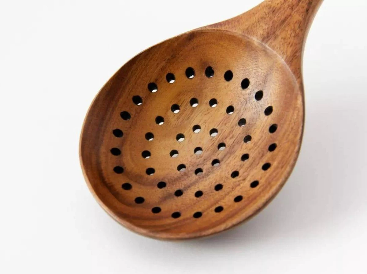 Merkloos Keukenspatels En -lepels Set - 7 Stuks - Teakhout - Handwerk, Krasbestendig, Duurzaam 4 Merkloos Keukenspatels En -lepels Set - 7 Stuks - Teakhout - Handwerk, Krasbestendig, Duurzaam - Afbeelding 2