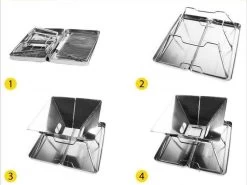 United Entertainment - Opvouwbare Houtskoolbarbecue - RVS - Met Koffer En Draagtas -Keukenbarbecue 1200x900 11