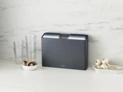 Joseph Joseph JosephJoseph - Folio - Snijplank - In Houder - Groot - Set Van 5 Stuks - Grijs -Keukenbarbecue 1200x900 50