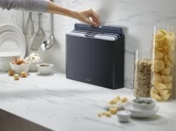 Joseph Joseph JosephJoseph - Folio - Snijplank - In Houder - Groot - Set Van 5 Stuks - Grijs -Keukenbarbecue 1200x900 51