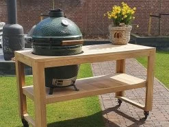 BBQ Tafel - Geschikt Voor Big Green Large/Bastard Large/Bastard Large Urban/Yakiniku 19 Inch/Monolith Large - Eikenhout - 87 Cm -Keukenbarbecue 1200x900 6
