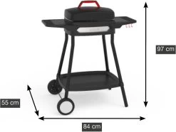 Barbecook Alexia - Elektrische Bbq - Afneembare Grill - Zijtafels - Wielen - 84x55x97cm -Keukenbarbecue 1200x902 2