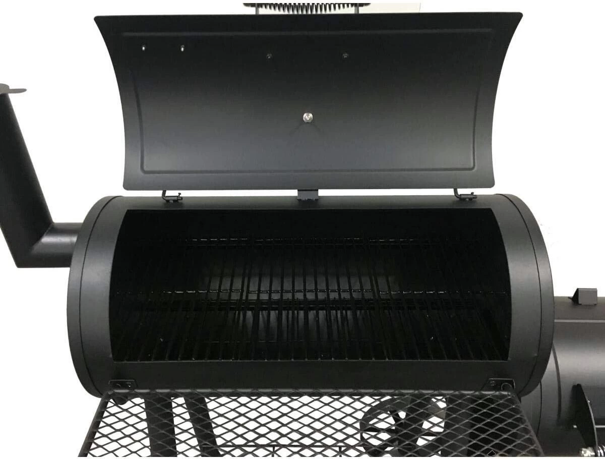 Fire Beam Houtskool Barbecue - Grilloppervlak (LxB) 35 X 66 Cm - Smoker - Zwart 4 Fire Beam Houtskool Barbecue - Grilloppervlak (LxB) 35 X 66 Cm - Smoker - Zwart - Afbeelding 2