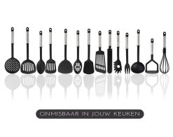 Kookgerei Set - Zwart - 42-delig - Keukengerei 18 Kookgerei Set - Zwart - 42-delig - Keukengerei -Keukenbarbecue 1200x953 6