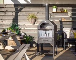 Merkloos MaxxGarden Pizza Oven - Smoker Barbecue Houtskool 45 X 65 X 158cm -Keukenbarbecue 1200x956