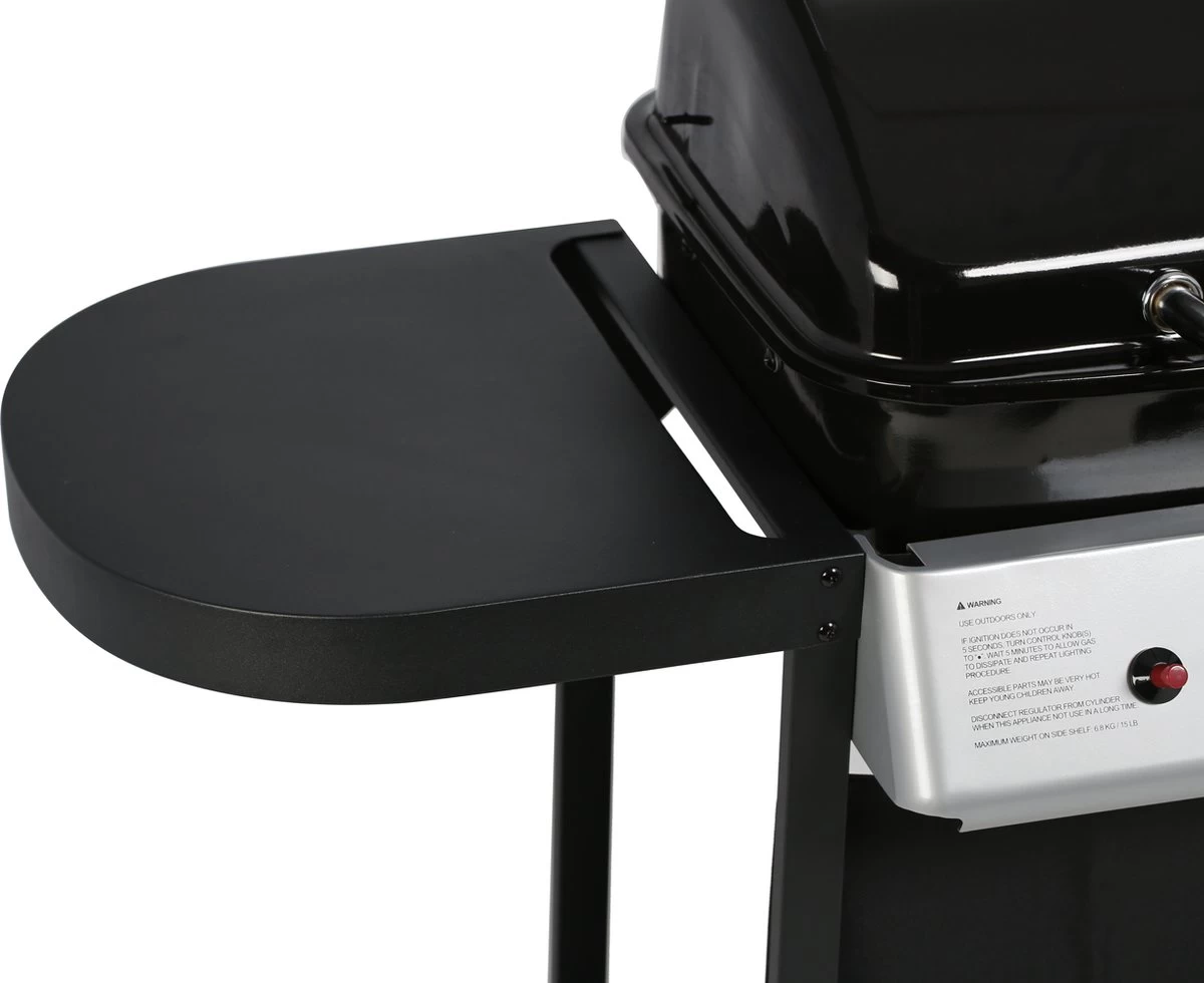 Bighorn Gasbarbecue En Grill – 2 Branders – Zwart 7 Bighorn Gasbarbecue En Grill – 2 Branders – Zwart - Afbeelding 5