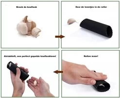 Mister Mill Knoflookpers RVS Incl. Peller En Borstel - Lookpers - Knoflook Pers - Gemberpers - Knoflooksnijder - Knoflookpeller - Garlic Press -Keukenbarbecue 1200x988