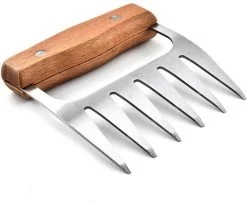 GrillX Luxe Vleesklauwen - Houten Handvat - RVS Meat Claws - Vleesshredder - Pulled Pork, Chicken - BBQ Accesoires -Keukenbarbecue 1200x992 1
