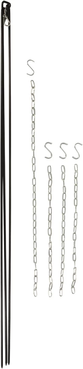 Esschert Design - Driepoot Met Ketting - Haardvuur Accessoires - Staal - Zwart 16 Esschert Design - Driepoot Met Ketting - Haardvuur Accessoires - Staal - Zwart - Afbeelding 14