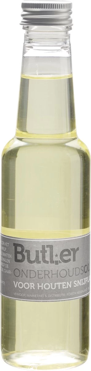 BUTLER - Onderhoudsartikelen - Olie Voor Houten Snijplanken 0,25l 4 BUTLER - Onderhoudsartikelen - Olie Voor Houten Snijplanken 0,25l - Afbeelding 2