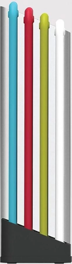 Joseph Joseph JosephJoseph - Folio - Snijplank - In Houder - Medium - Set Van 5 Stuks - Zilver -Keukenbarbecue 331x1200