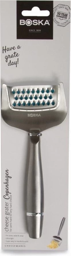 Boska Kaasrasp Copenhagen - Kaasrasp Harde Kaas - Kaasrasp Voor Oude Kaas - Vaatwasserbestendig - Multifunctionele Kaasrasp - RVS - 180 X 74x 20 Mm - Keukengerei - Keuken Accessoires - 10 Jaar Garantie -Keukenbarbecue 333x1200