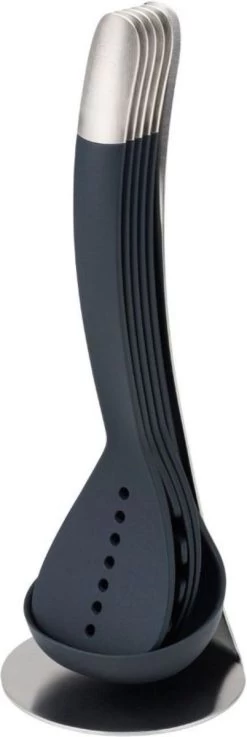 Keukenhulp Set Met Houder, Grijs, 5-delig - Joseph Joseph | 100 Collectie -Keukenbarbecue 402x1200