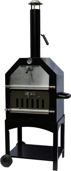 Merkloos MaxxGarden Pizza Oven - Smoker Barbecue Houtskool 45 X 65 X 158cm -Keukenbarbecue 503x1200