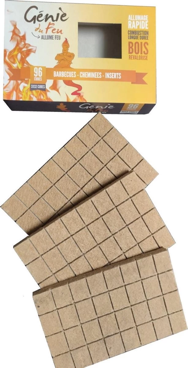Genie Du Feu Aanmaakblokjes Bruin - 1344 Stuks - Voordeel Verpakking 7 Genie Du Feu Aanmaakblokjes Bruin - 1344 Stuks - Voordeel Verpakking - Afbeelding 5