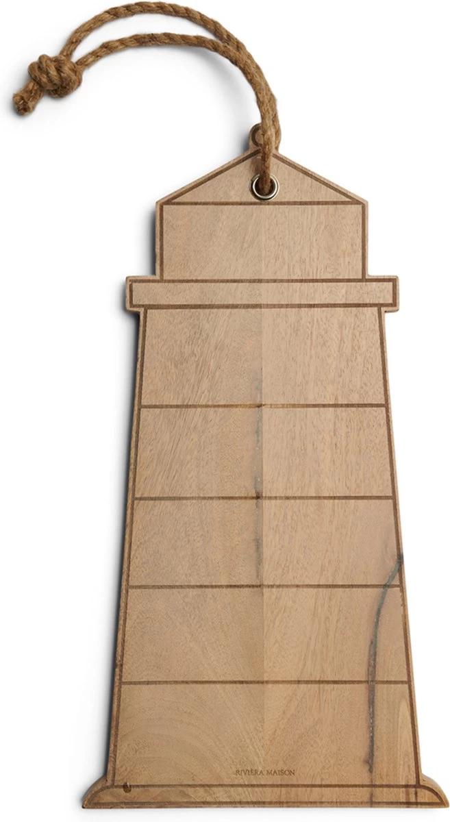 Riviera Maison Serveerplank Hout, Borrelplank, Vuurtoren - RM Lighthouse Chopping Board - Bruin - Mangohout, Aluminium 3 Riviera Maison Serveerplank Hout, Borrelplank, Vuurtoren - RM Lighthouse Chopping Board - Bruin - Mangohout, Aluminium