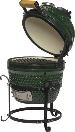 Patton Kamado Keramische Houtskoolbarbecue - 13" - Grilloppervlak Ø 28 Cm - Inclusief Heatdeflector - Groen 9 Patton Kamado Keramische Houtskoolbarbecue - 13" - Grilloppervlak Ø 28 Cm - Inclusief Heatdeflector - Groen -Keukenbarbecue 682x1200