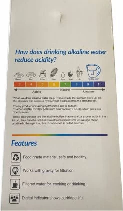 Alkaline WaterFilterkan - AlkaKan Voor Alkalisch/ Basisch Water | Met GRATIS PH-testpapier -Keukenbarbecue 703x1200