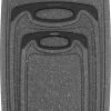 Krumble Snijplanken - Set Van 3 - Met Anti-slip Handvaten - 3-delig - Vaatwas Bestendig - Snijplankenset - 3 Formaten - Antraciet - Zwart - Kunststof -Keukenbarbecue 721x1200 1
