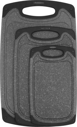 Krumble Snijplanken - Set Van 3 - Met Anti-slip Handvaten - 3-delig - Vaatwas Bestendig - Snijplankenset - 3 Formaten - Antraciet - Zwart - Kunststof -Keukenbarbecue 729x1200 2