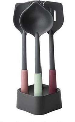 Brabantia Tasty+ Kookgerei Set - 4-delig Plus Houder - Mixed Colours 24 Brabantia Tasty+ Kookgerei Set - 4-delig Plus Houder - Mixed Colours -Keukenbarbecue 734x1200