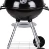 BBQ Collection Houtskoolbarbecue - Kogelbarbecue 45 X 60 Centimeter - Ronde Barbecue - Barbecue Op Wielen - Zwart - Metaal -Keukenbarbecue 735x1200